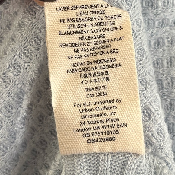 FREE PEOPLE | Ventura Raglan Waffle Knit Thermal Top Long Sleeve Grey | Size XS - Picture 6 of 6